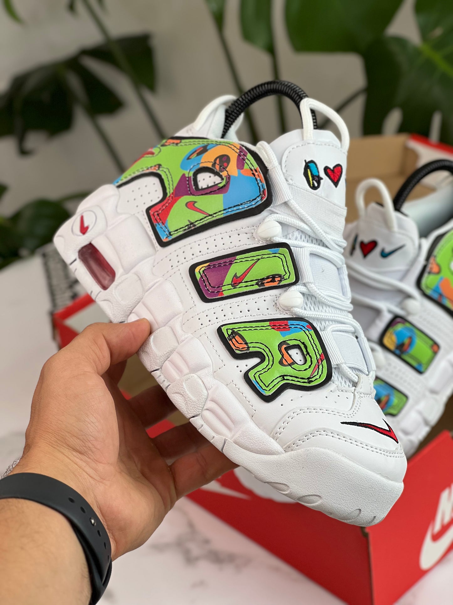 Nike Air More Uptempo - Peace, Love , Swoosh