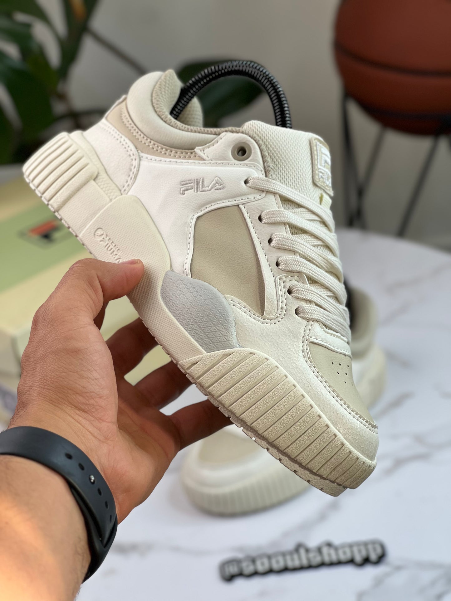 Fila Blocks - Blanco, Beige, Gris