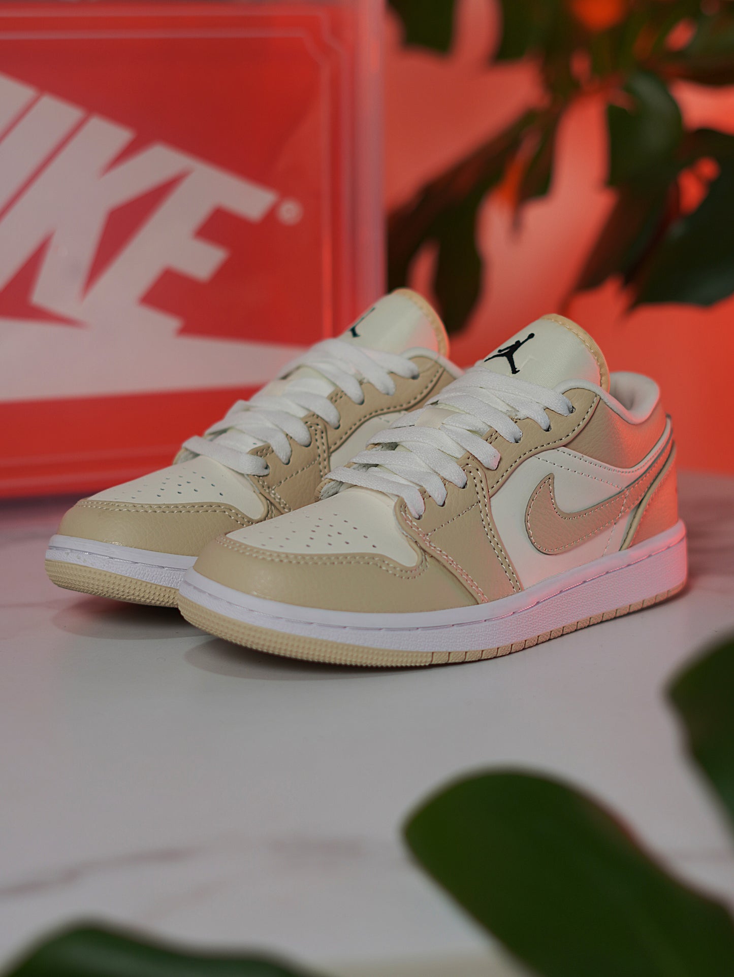 Nike Air Jordan 1 Low SE Sail Rattan University - Red