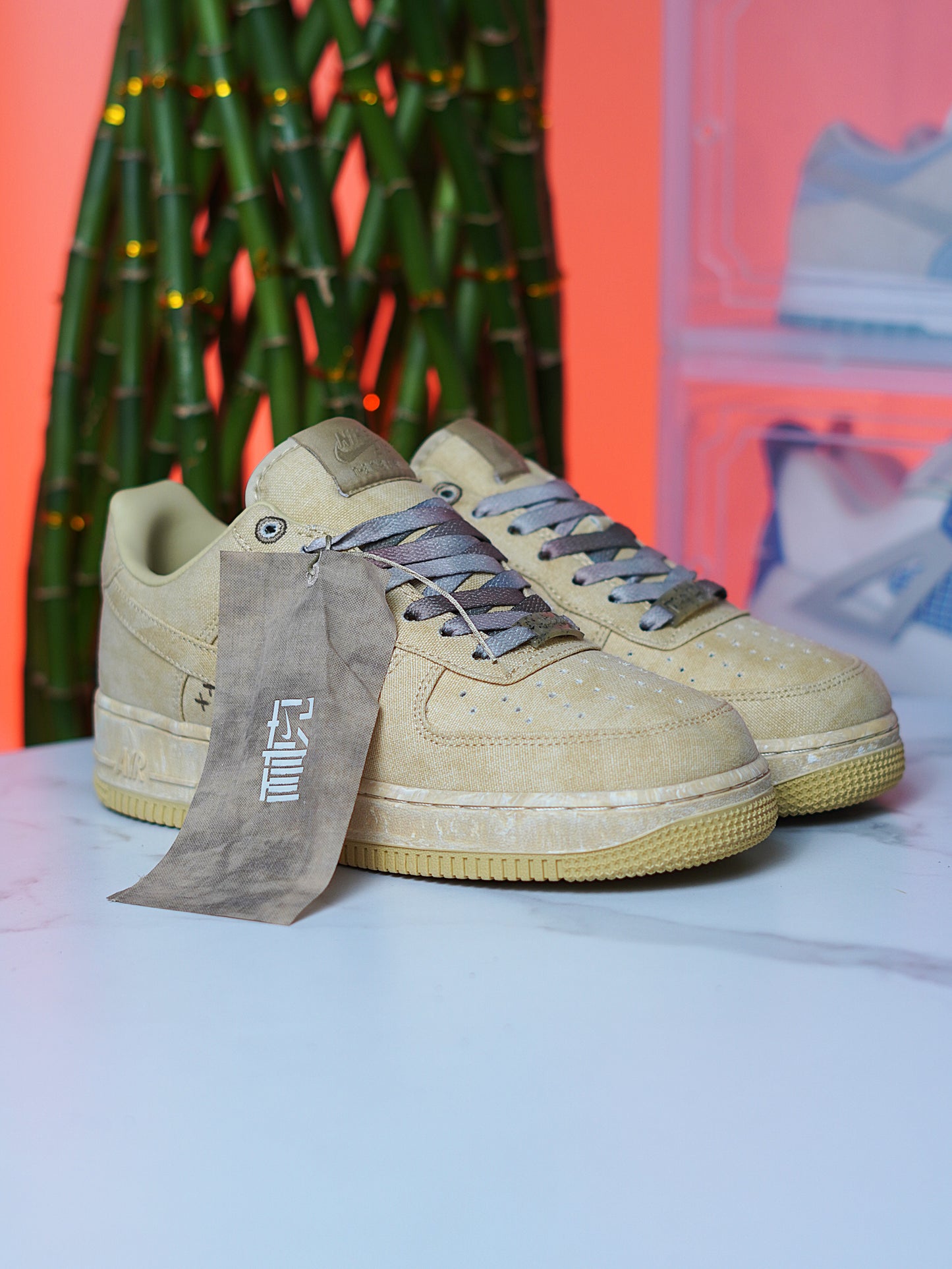 Nike Air Force One Low NAI-KE Lona Tostado