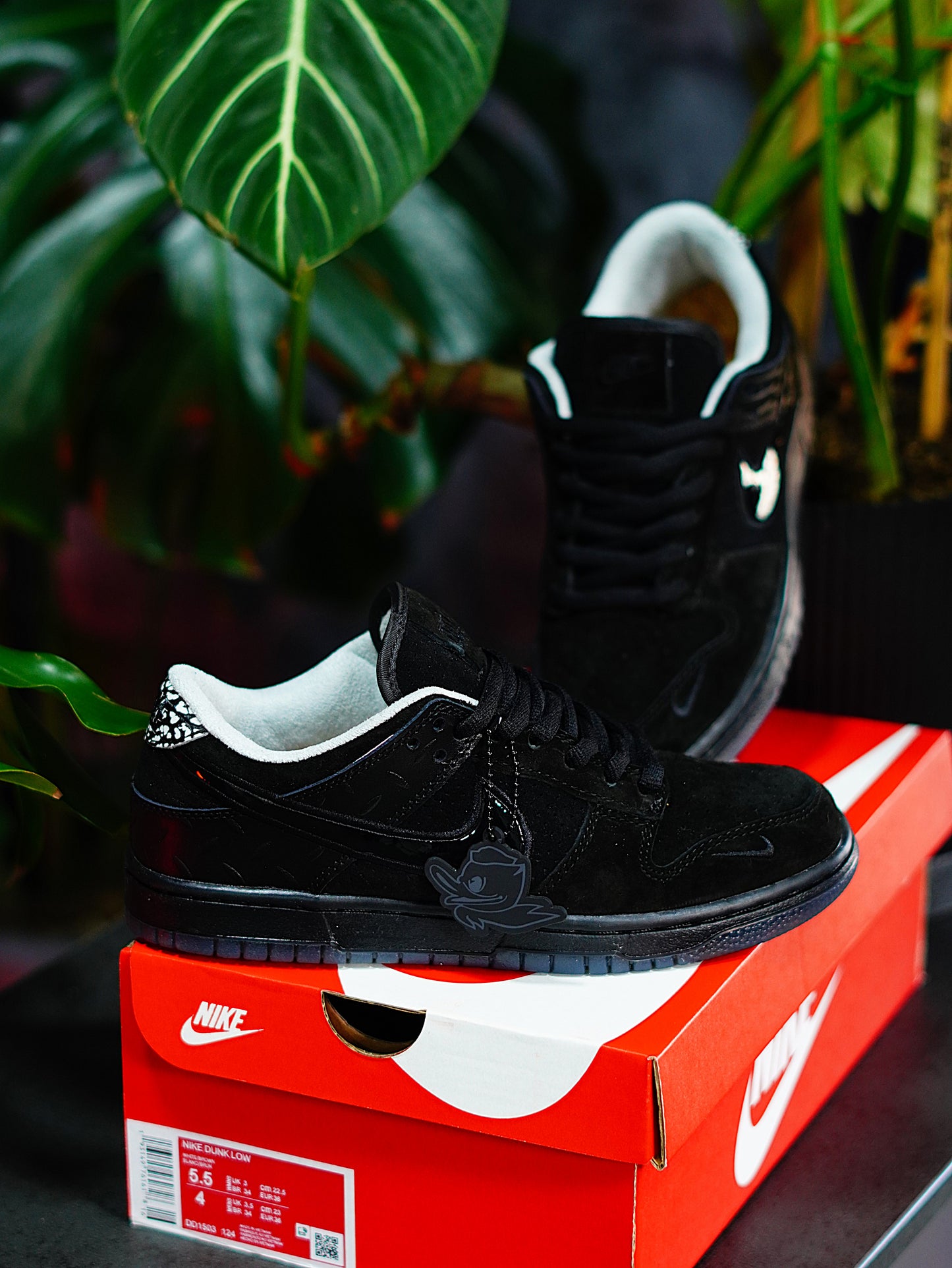 Nike Dunk Low- Ducks of a Featjer Black University of Oregon PE