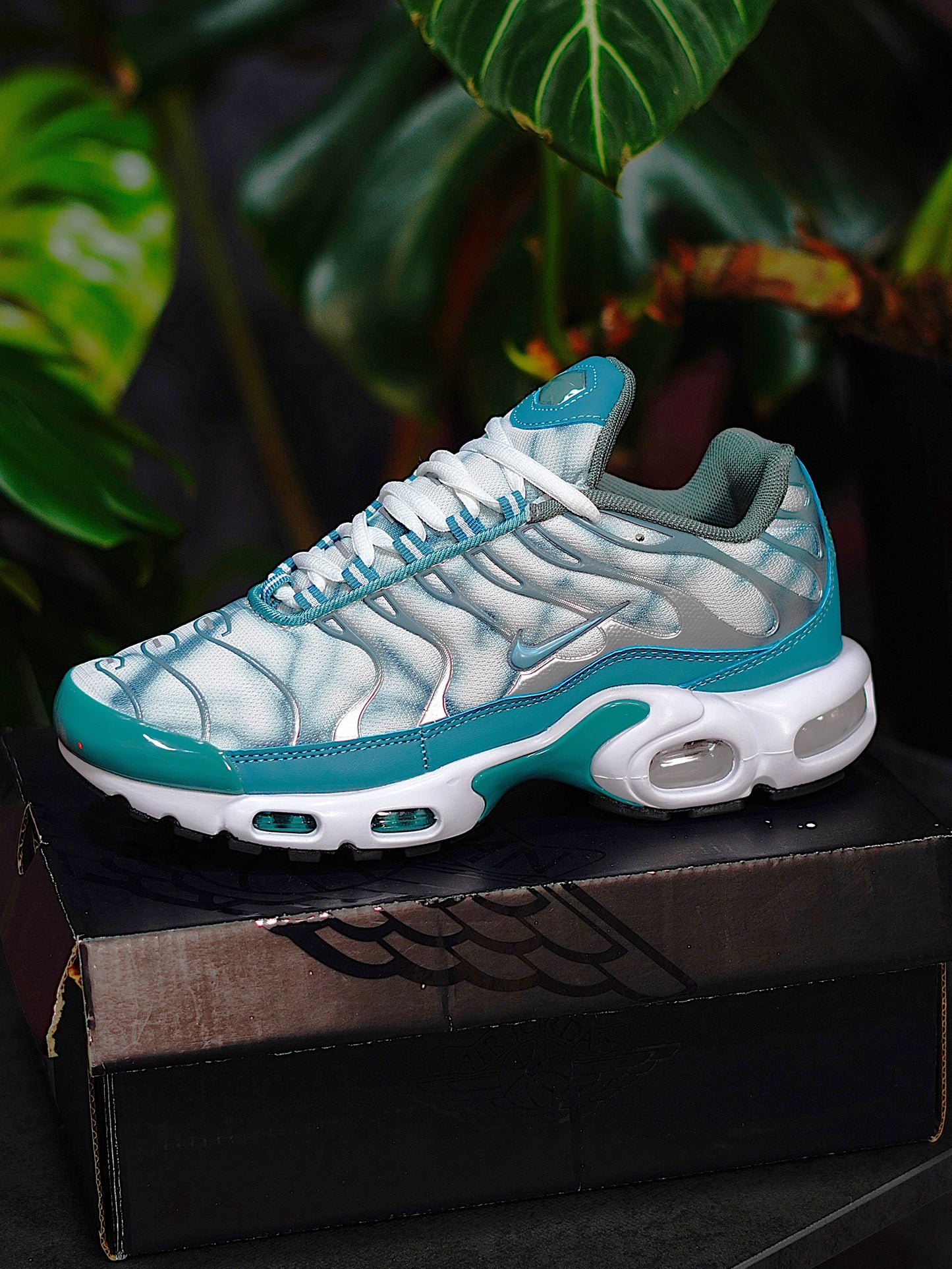 Nike Air Max TN Plus - Blanco, Azul, Gris