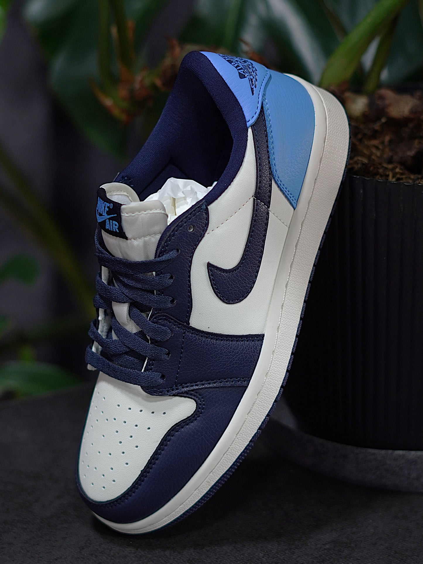 Air Jordan 1 Low "Obsidian" - Azul, Azul oscuro, Blanco