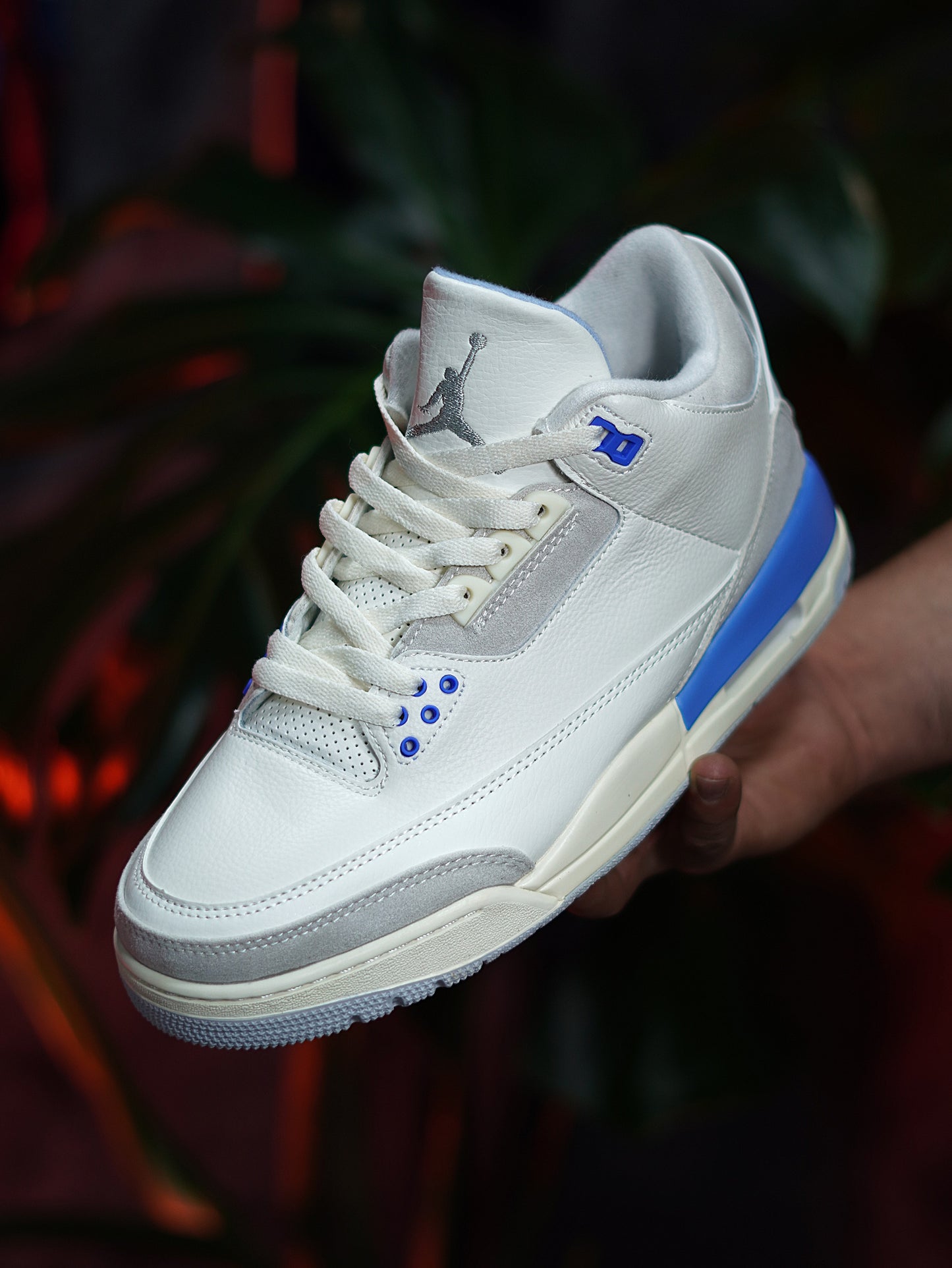 Air Jordan 3 "Lucky Shorts" - Blanco, Azul