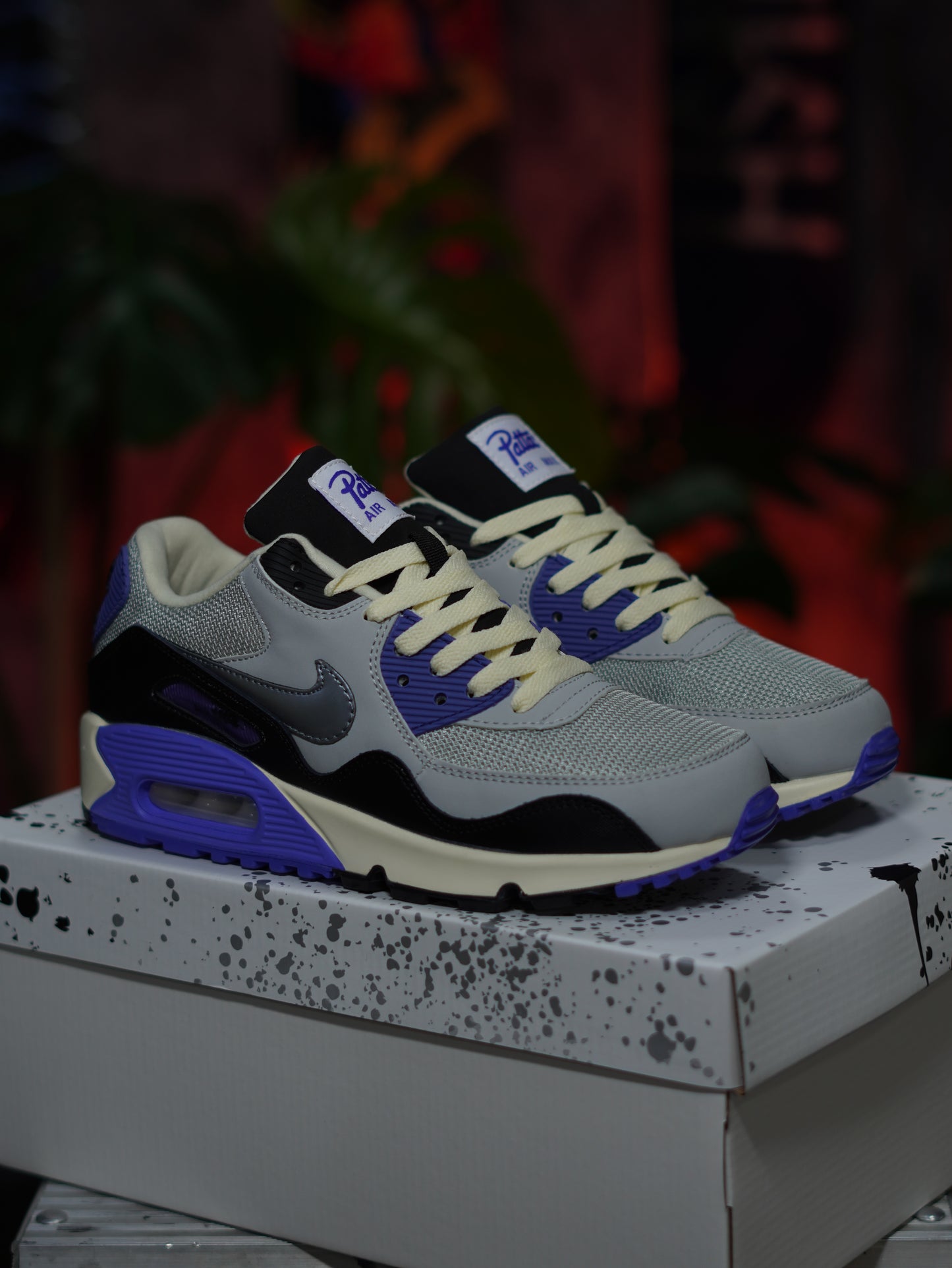 Nike Air Max 90 x Patta - Gris, Morado, Plateado