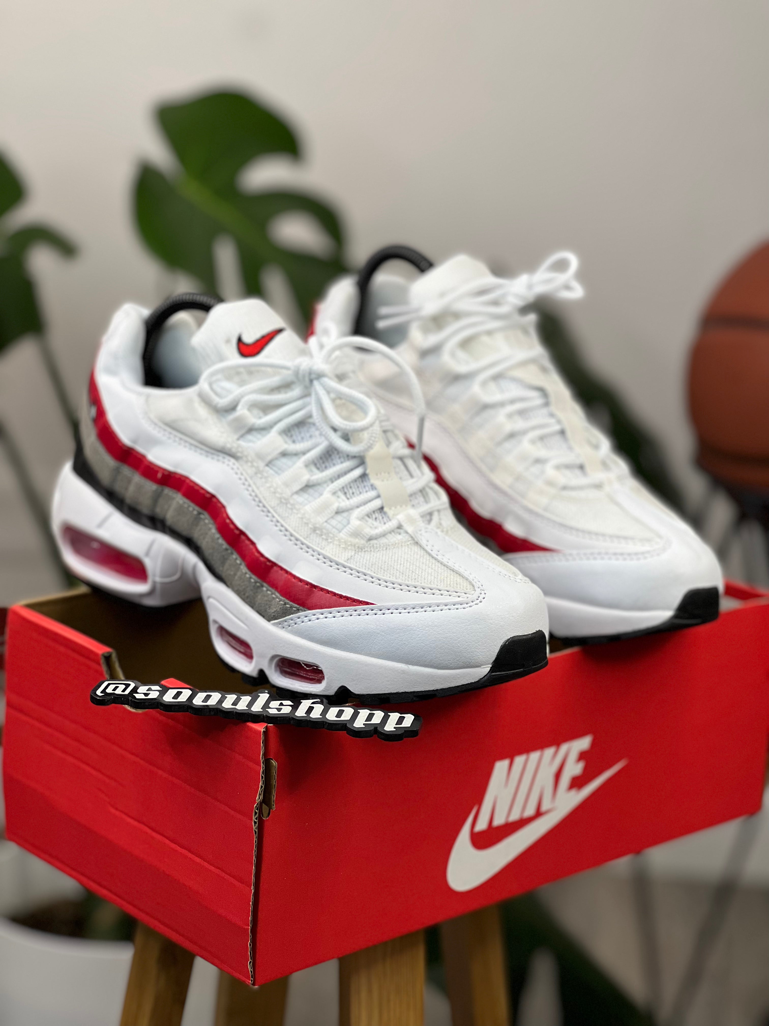 Nike Air Max 95 White Red Black – SOOULSHOPP