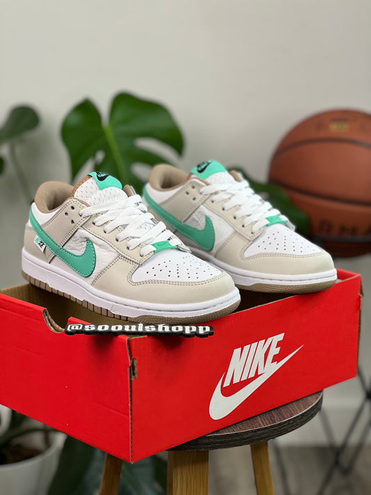 Nike Dunk Low Split Seam White Tan Mint