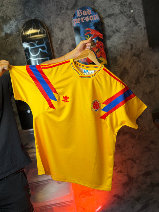 CAMISETA VISITANTE SELECCIÓN COLOMBIA 1990
