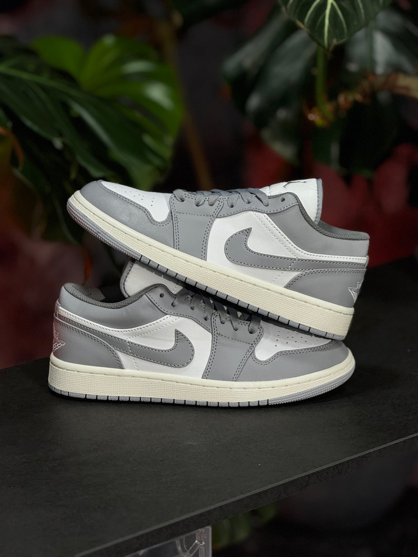 Air Jordan 1 Low - Sigilo y blanco - Gris claro, blanco
