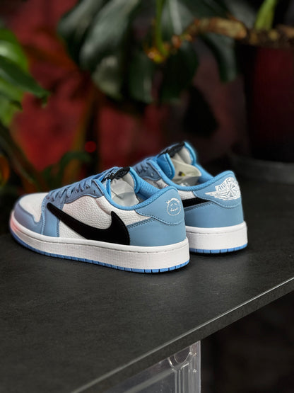 Air Jordan 1 Low x Travis Scott - Azul, Negro, Blanco
