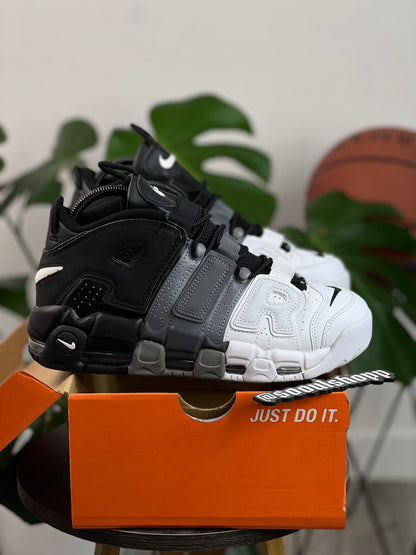Nike Air More Uptempo 96 - Negro, gris, blanco