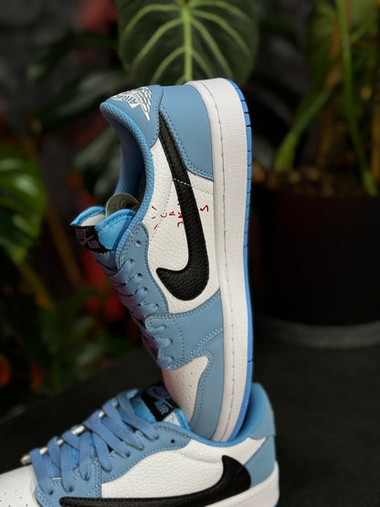 Air Jordan 1 Low x Travis Scott - Azul, Negro, Blanco