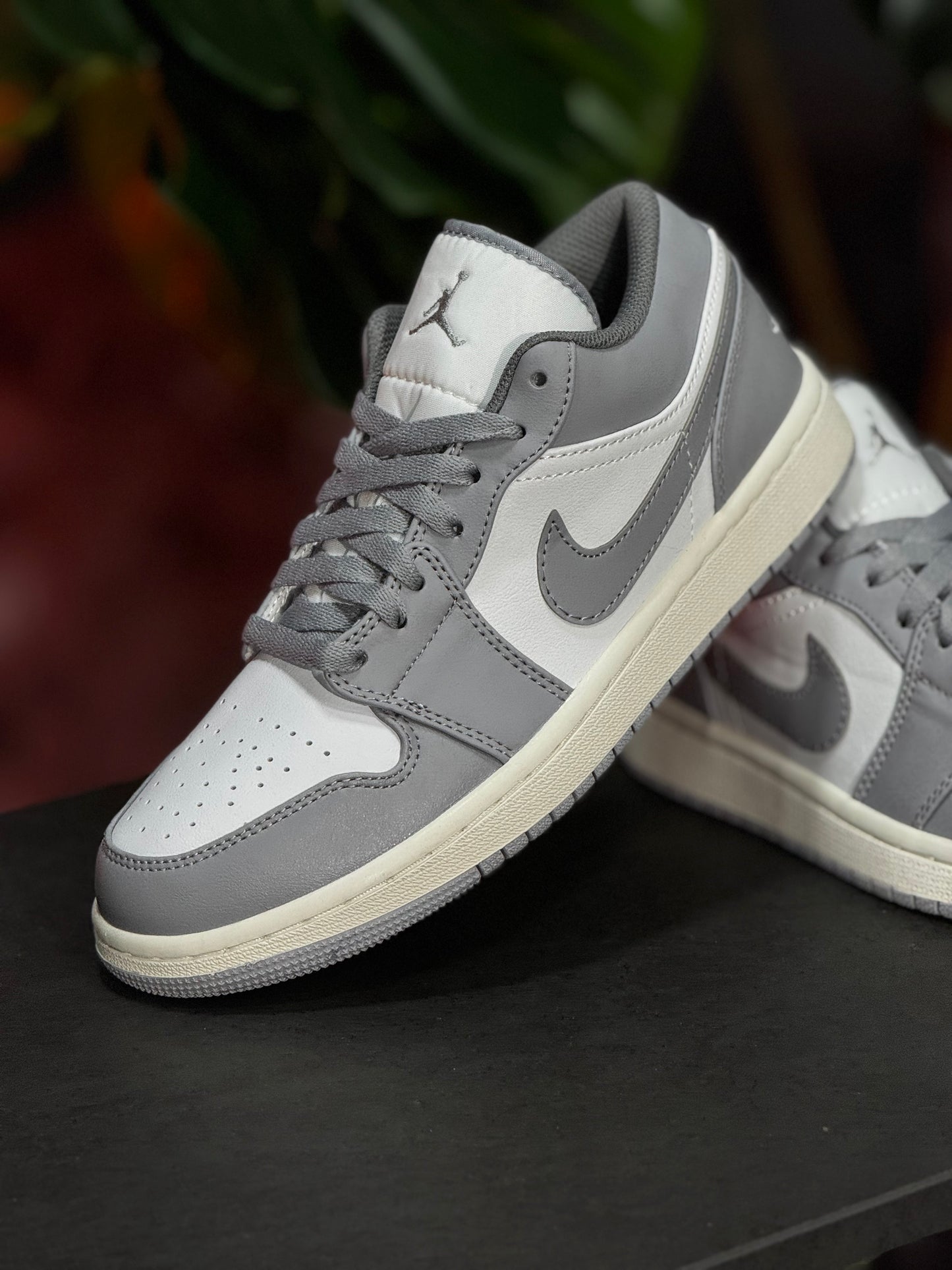 Air Jordan 1 Low - Sigilo y blanco - Gris claro, blanco