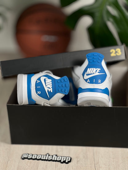 Air Jordan Retro 4 - Blue Military