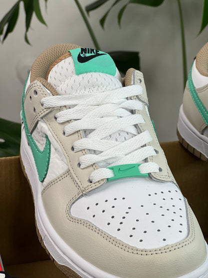 Nike Dunk Low Split Seam White Tan Mint
