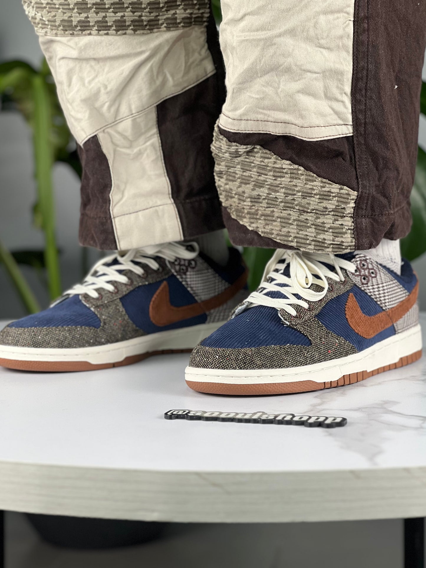 NIKE Dunk Low "Tweed Midnight Navy Corduroy