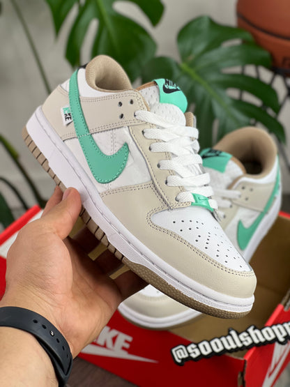Nike Dunk Low Split Seam White Tan Mint