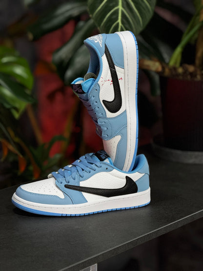 Air Jordan 1 Low x Travis Scott - Azul, Negro, Blanco