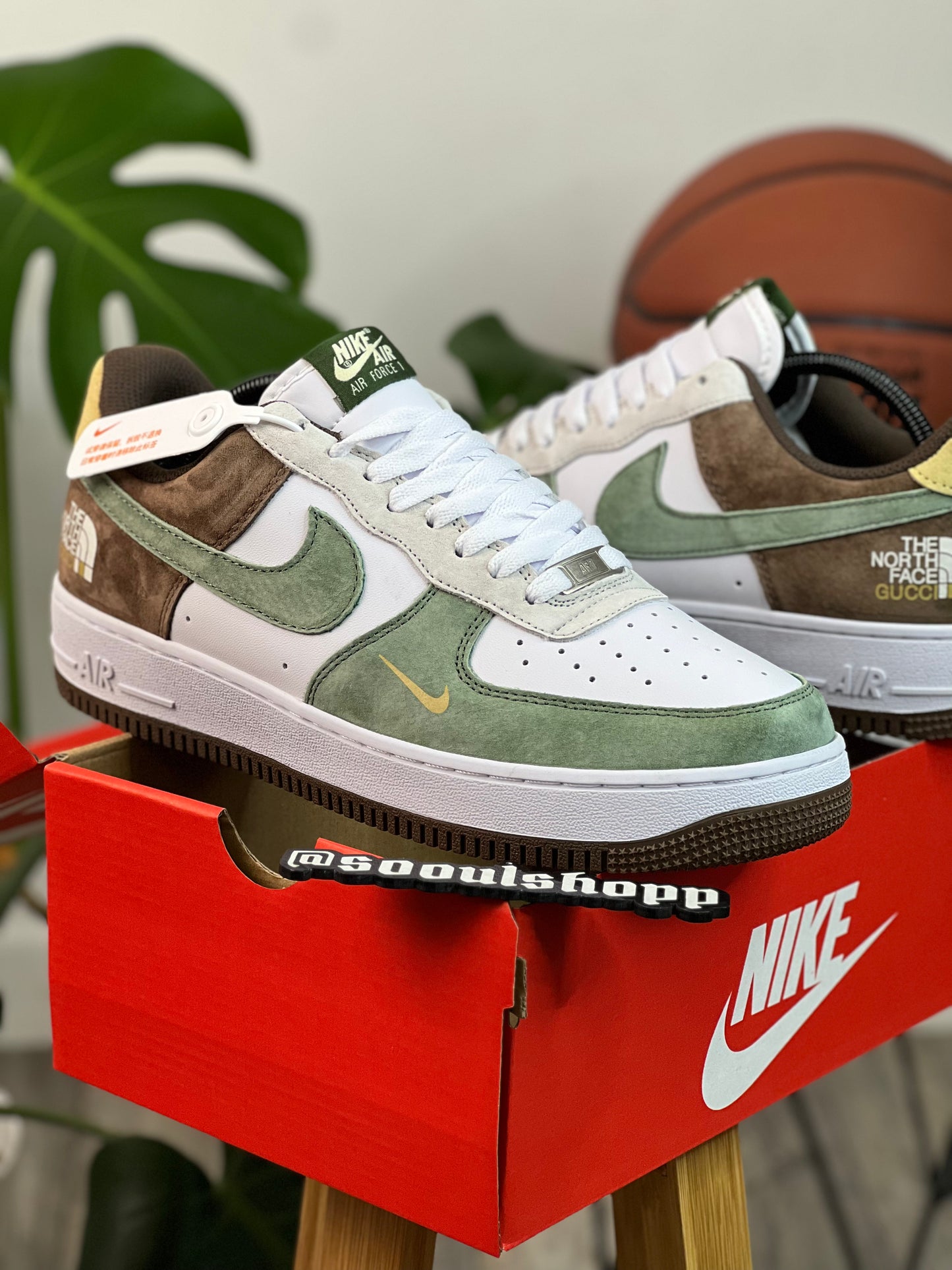 Nike Air Force 1 "The north Face Gucci"