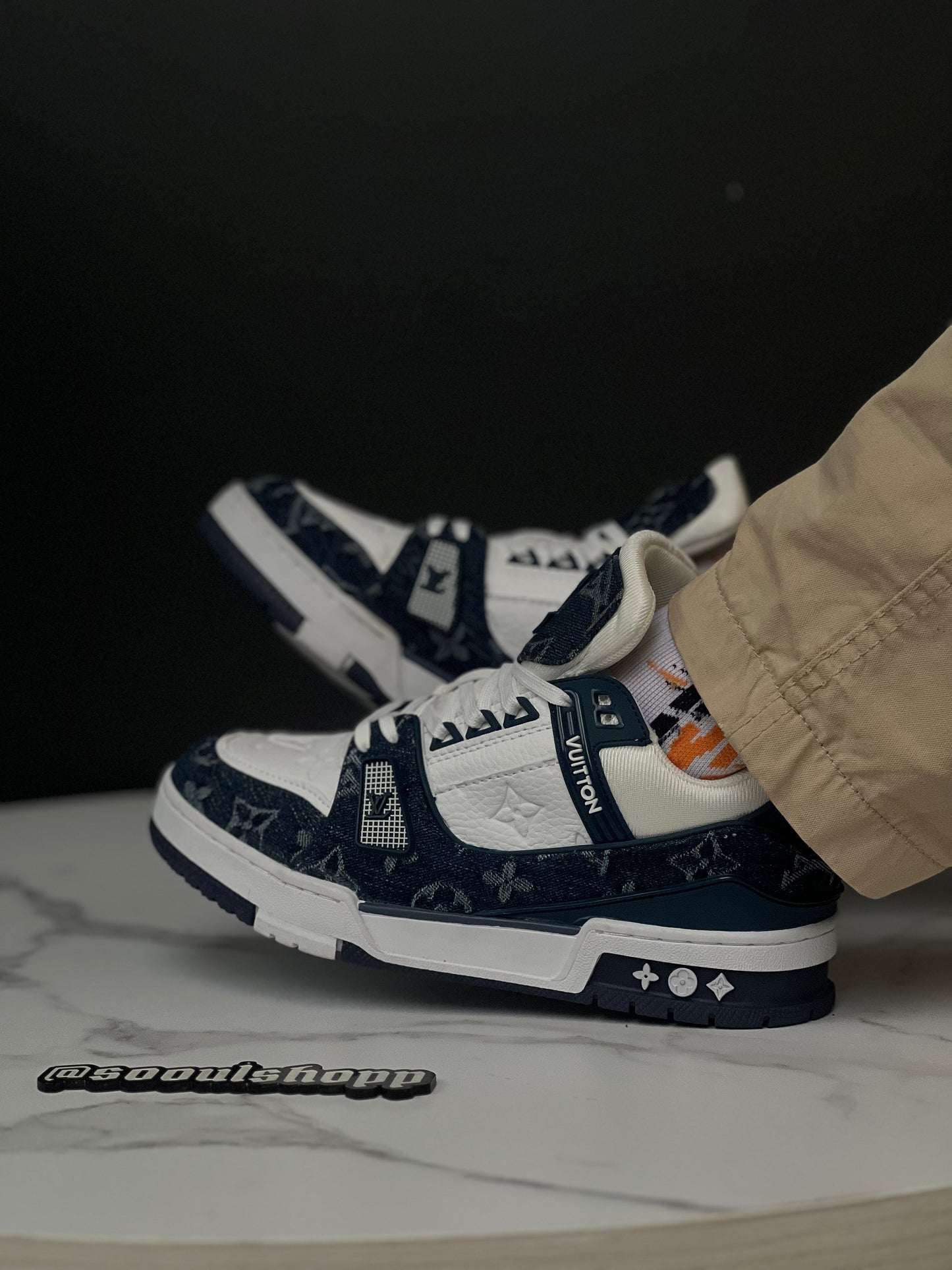 Louis Vuitton Trainer Monogram Denim