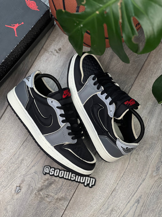 Air Jordan 1 Low Black and Smoke Grey