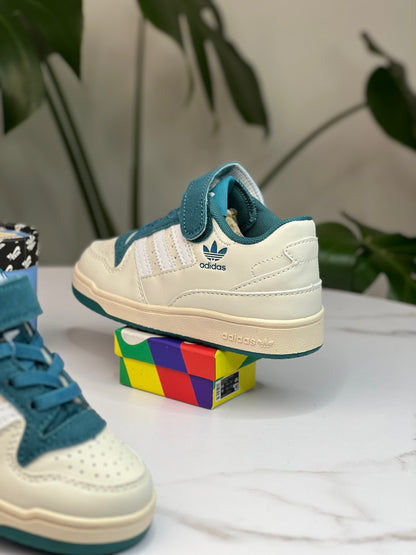 Adidas Forum Junior - Beige, Azul marino