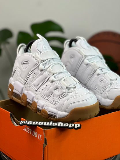 Nike Air More Uptempo - Blanca, goma