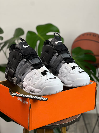 Nike Air More Uptempo 96 - Negro, gris, blanco