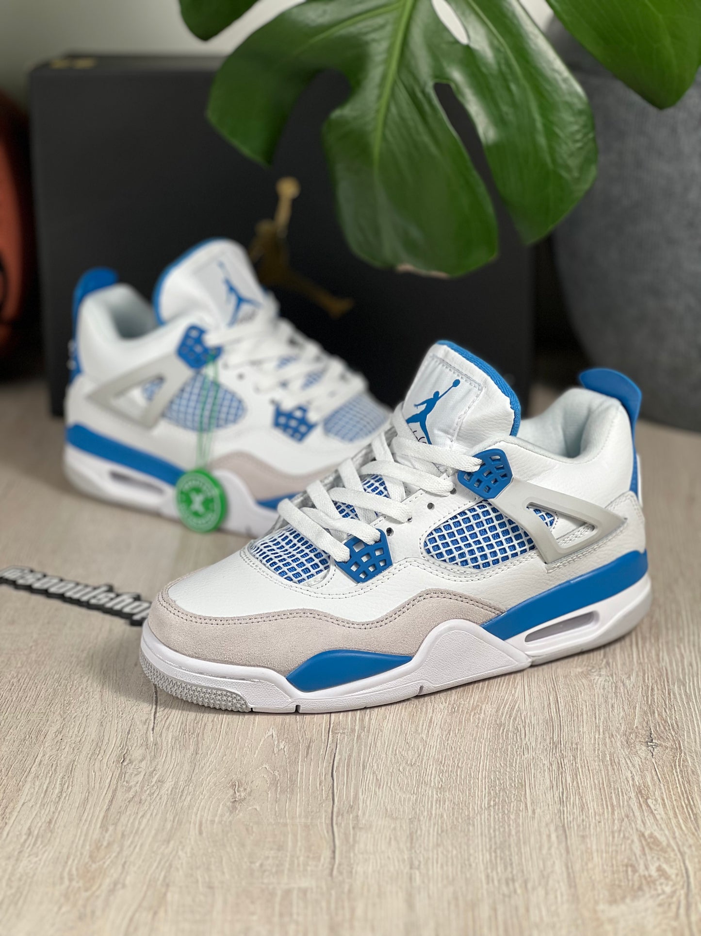 Air Jordan Retro 4 Blue Military