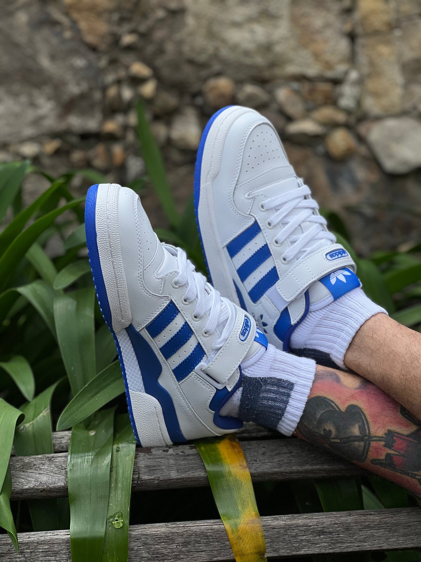 Adidas Forum White Royal Blue