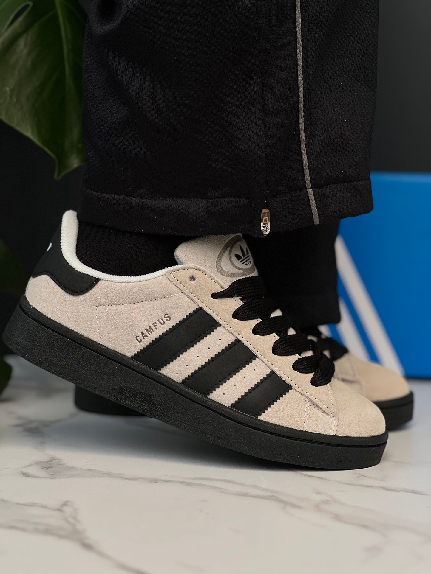 Adidas Campus Beige and black