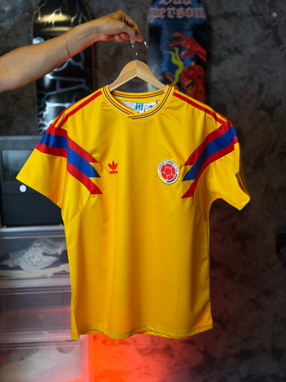 CAMISETA VISITANTE SELECCIÓN COLOMBIA 1990