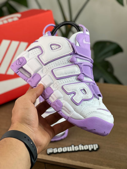Nike Air More Uptempo - Blanca, lila