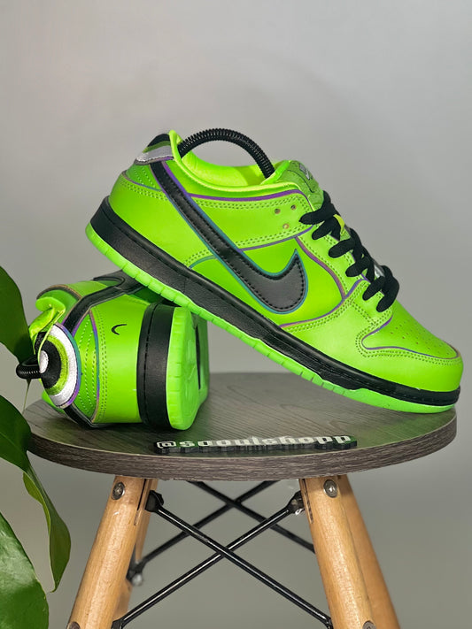 NIKE DUNK SB LOW X POWERPUFF GIRLS VERDES