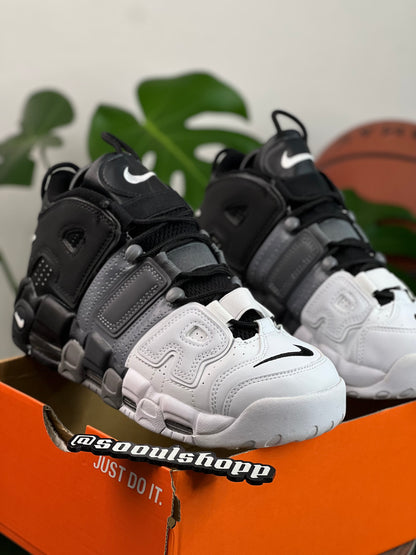 Nike Air More Uptempo 96 - Negro, gris, blanco