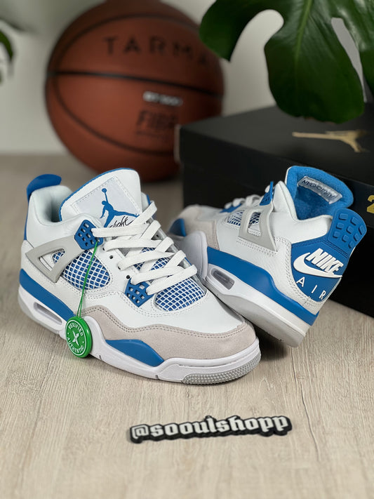 Air Jordan Retro 4 Blue Military