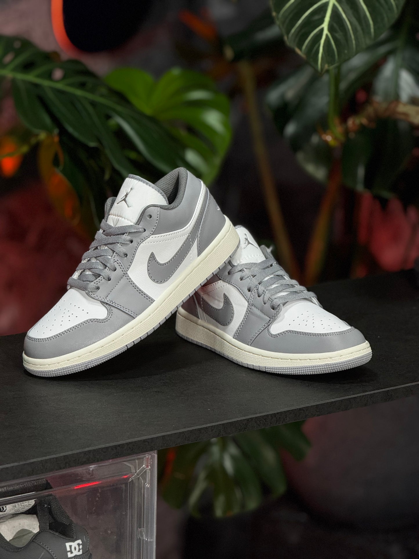 Air Jordan 1 Low - Sigilo y blanco - Gris claro, blanco