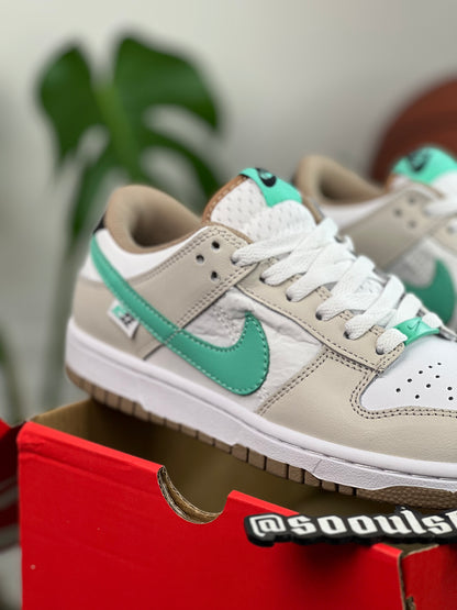 Nike Dunk Low Split Seam White Tan Mint