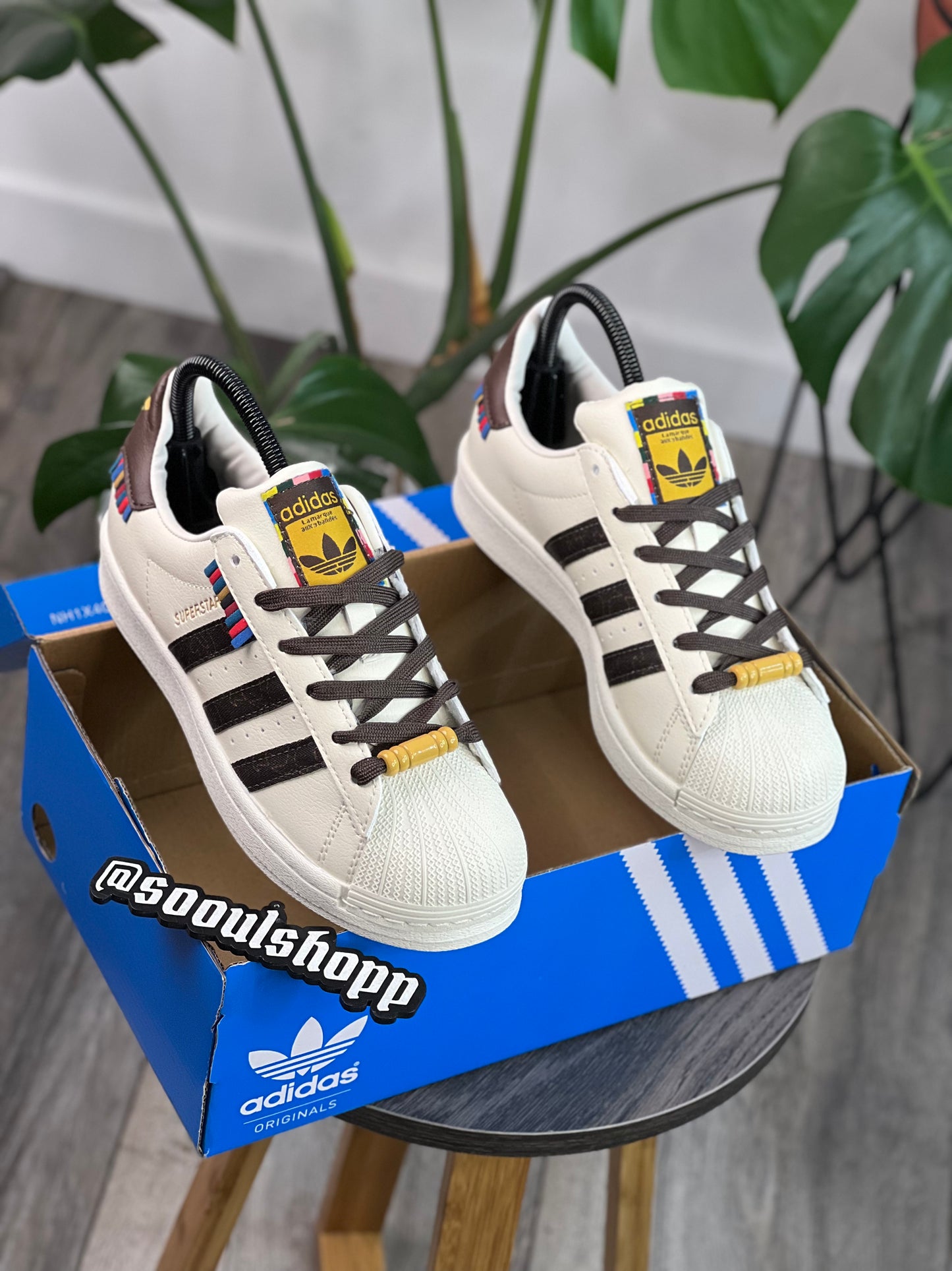 Adidas Superstar Chalk White Brown