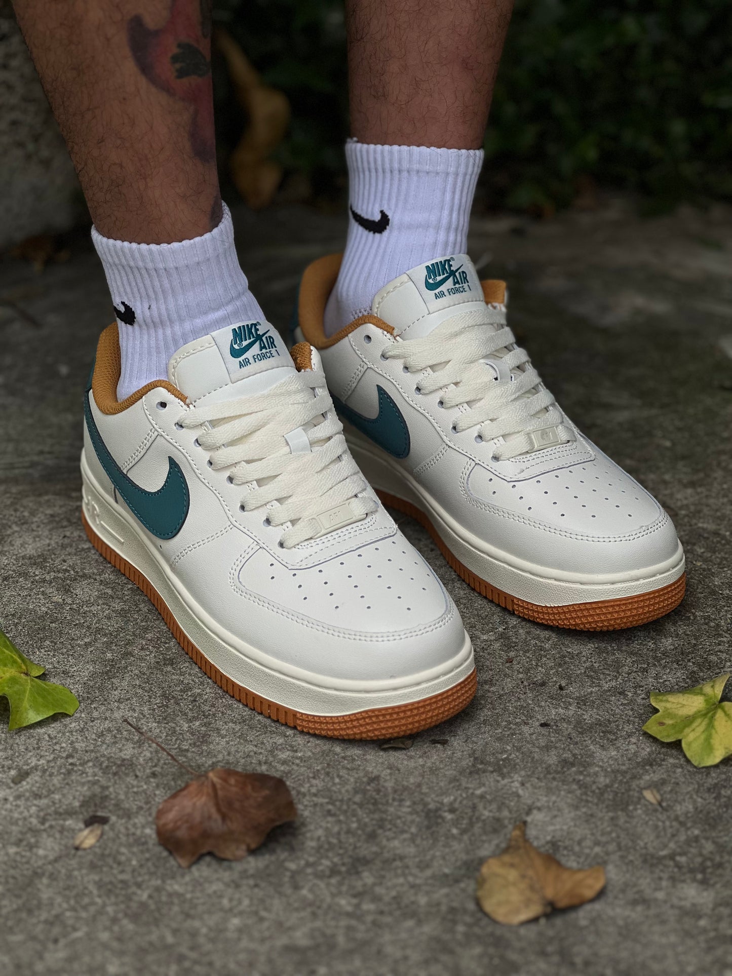 Nike Air Force 1 Cream Green