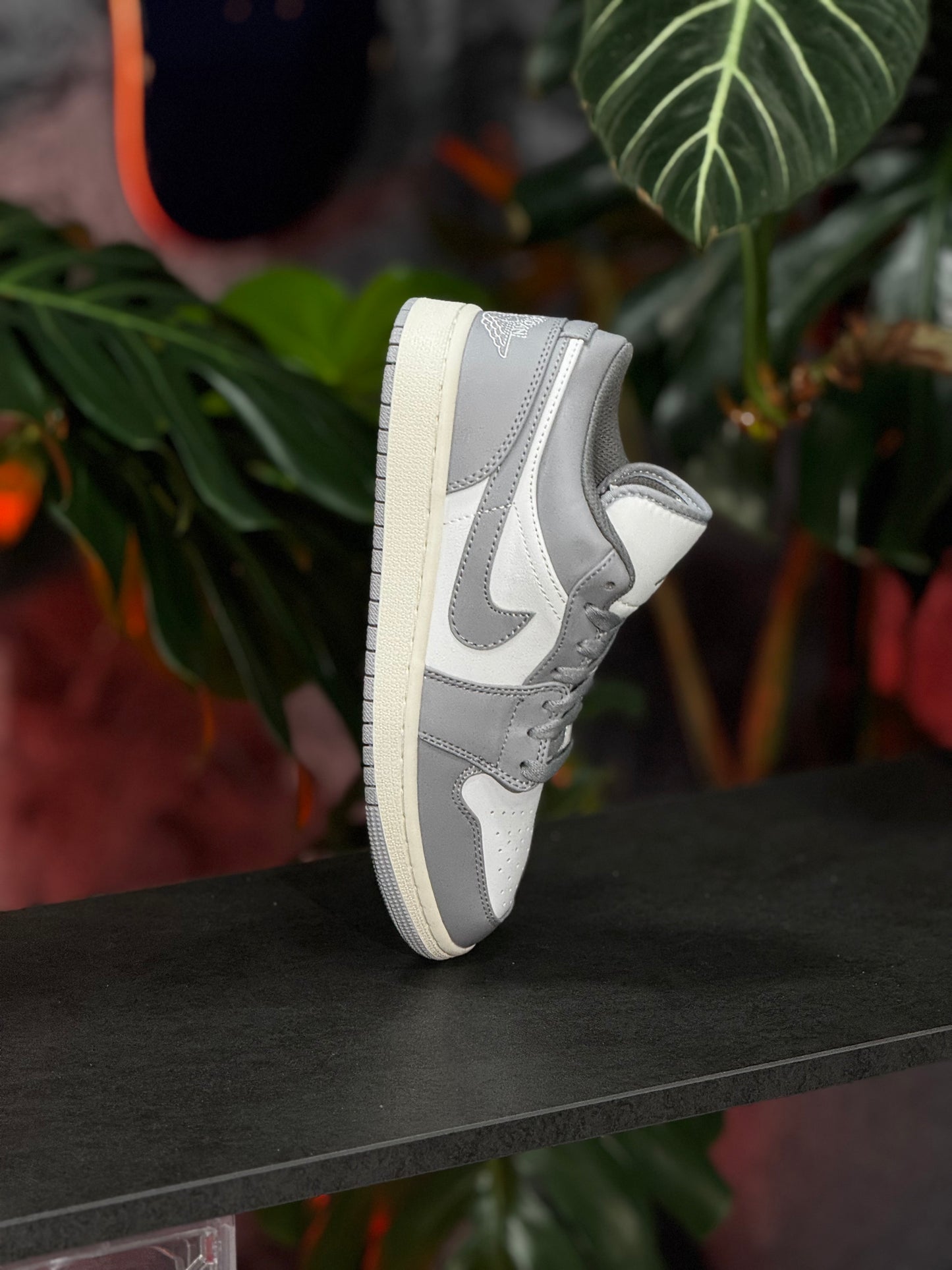 Air Jordan 1 Low - Sigilo y blanco - Gris claro, blanco