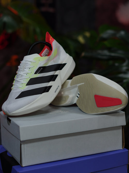 Adidas Adizero Adios Pro 4 - Blanco, Negro, Naranja