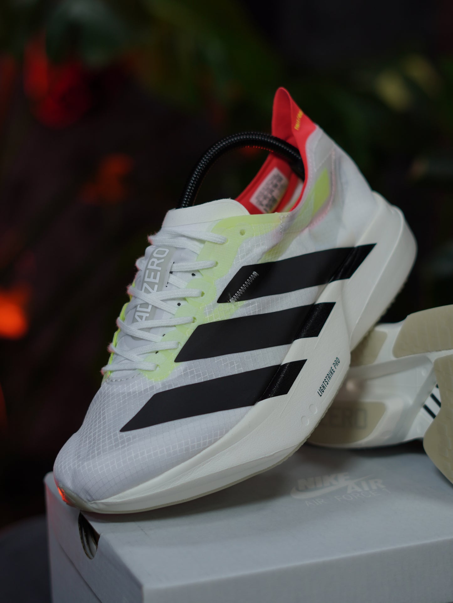 Adidas Adizero Adios Pro 4 - Blanco, Negro, Naranja