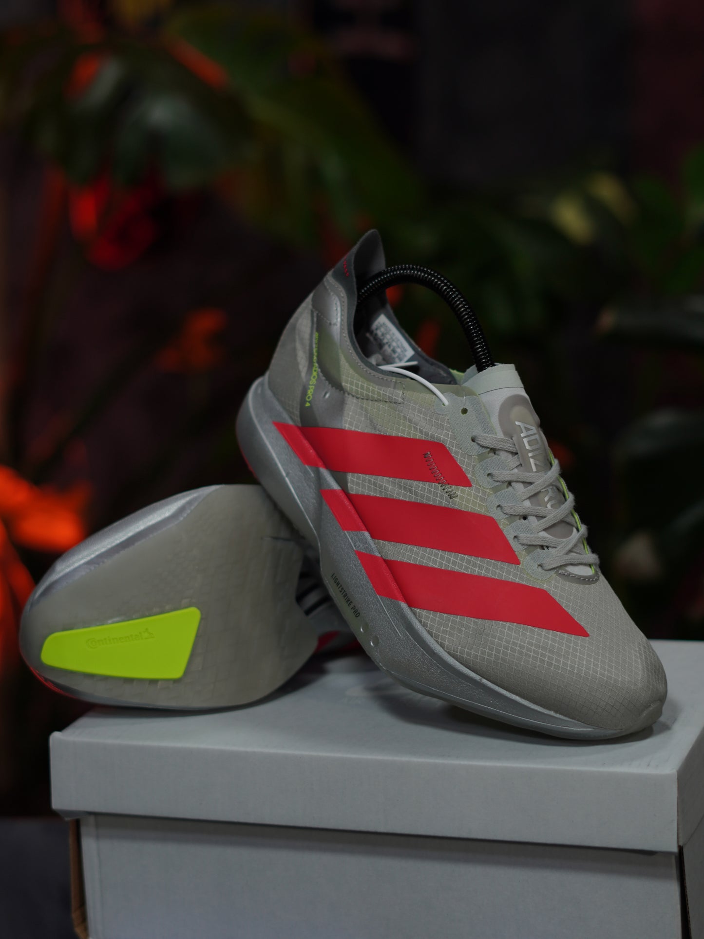 Adidas Adizero Adios Pro 4 - Gris, Rojo