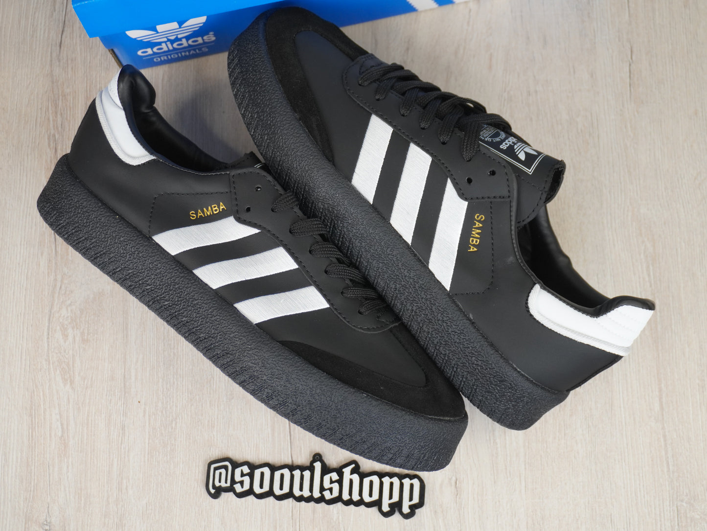 Adidas Sambae (Black and White)