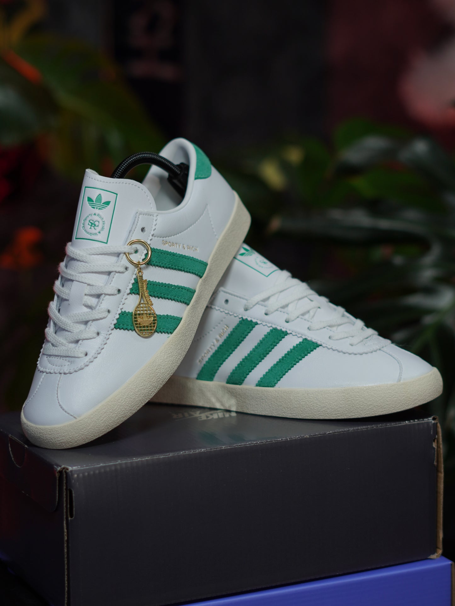 Adidas Blanc "Sporty & Rich" - Blanco, Verde