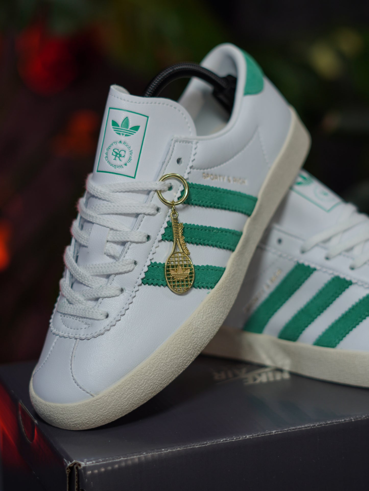 Adidas Blanc "Sporty & Rich" - Blanco, Verde