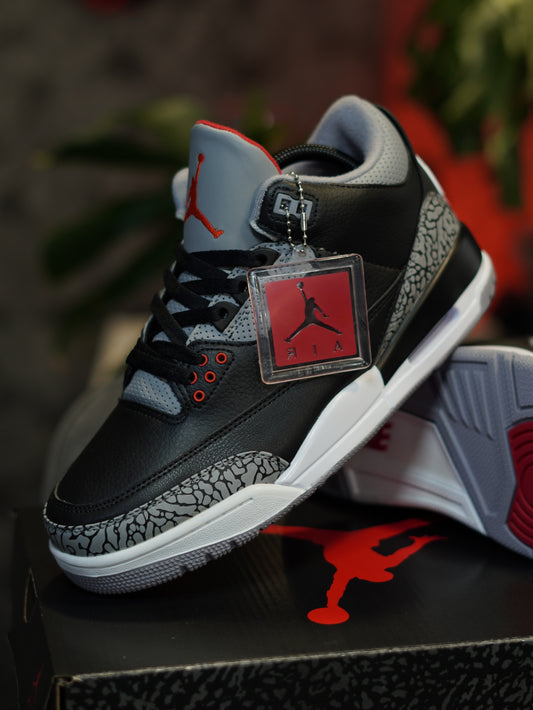 AIR JORDAN RETRO 3 "BLACK CEMENT"
