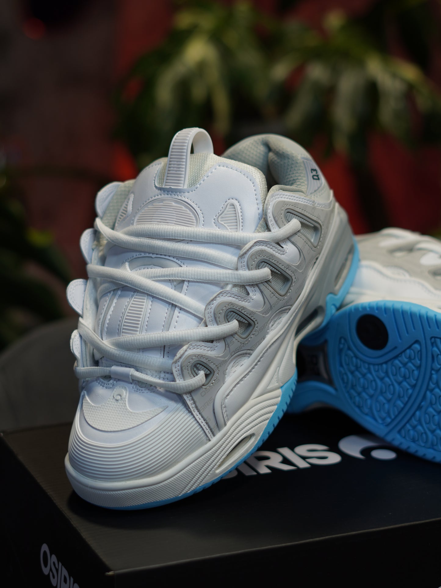 Osiris d3 blanca, gris, azul