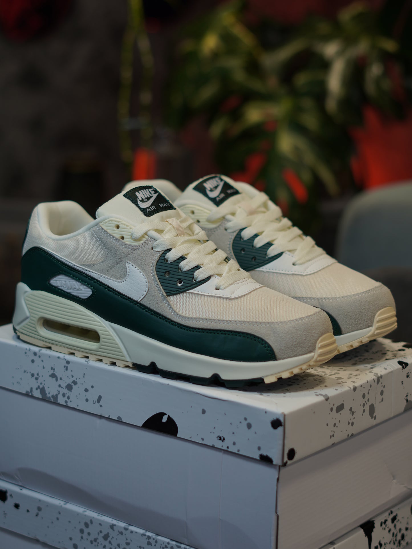 NIKE AIRMAX 90 BEIGE GREEN